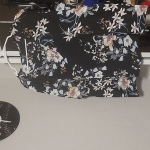 Floral short sleeve blouse